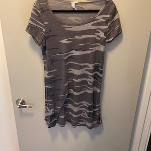 Camo t shirt dress